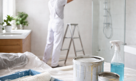 צביעת תקרת אמבטיה